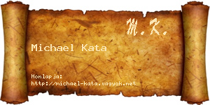 Michael Kata névjegykártya